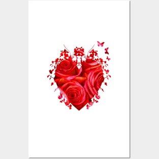 Hearts and Roses Posters and Art